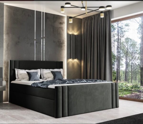 Boxspringbett LEO - Leder