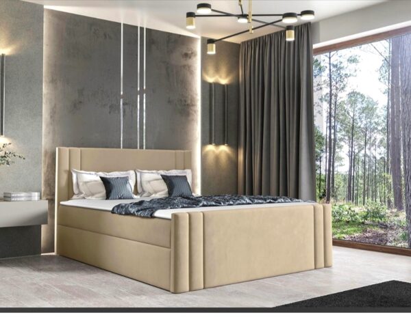 Boxspringbett LEO - Samt Stoff